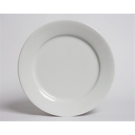 TUXTON CHINA Alaska 6.25 in. Rolled Edge Plate - Porcelain White - 3 Dozen ALA-062